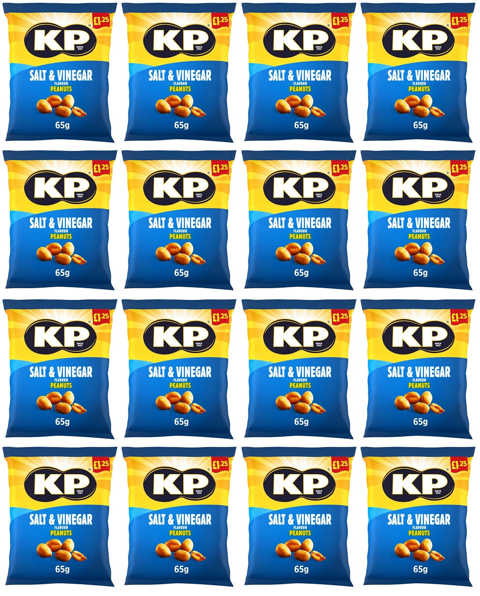 16 x Kp Original Salted Peanuts - 65GM