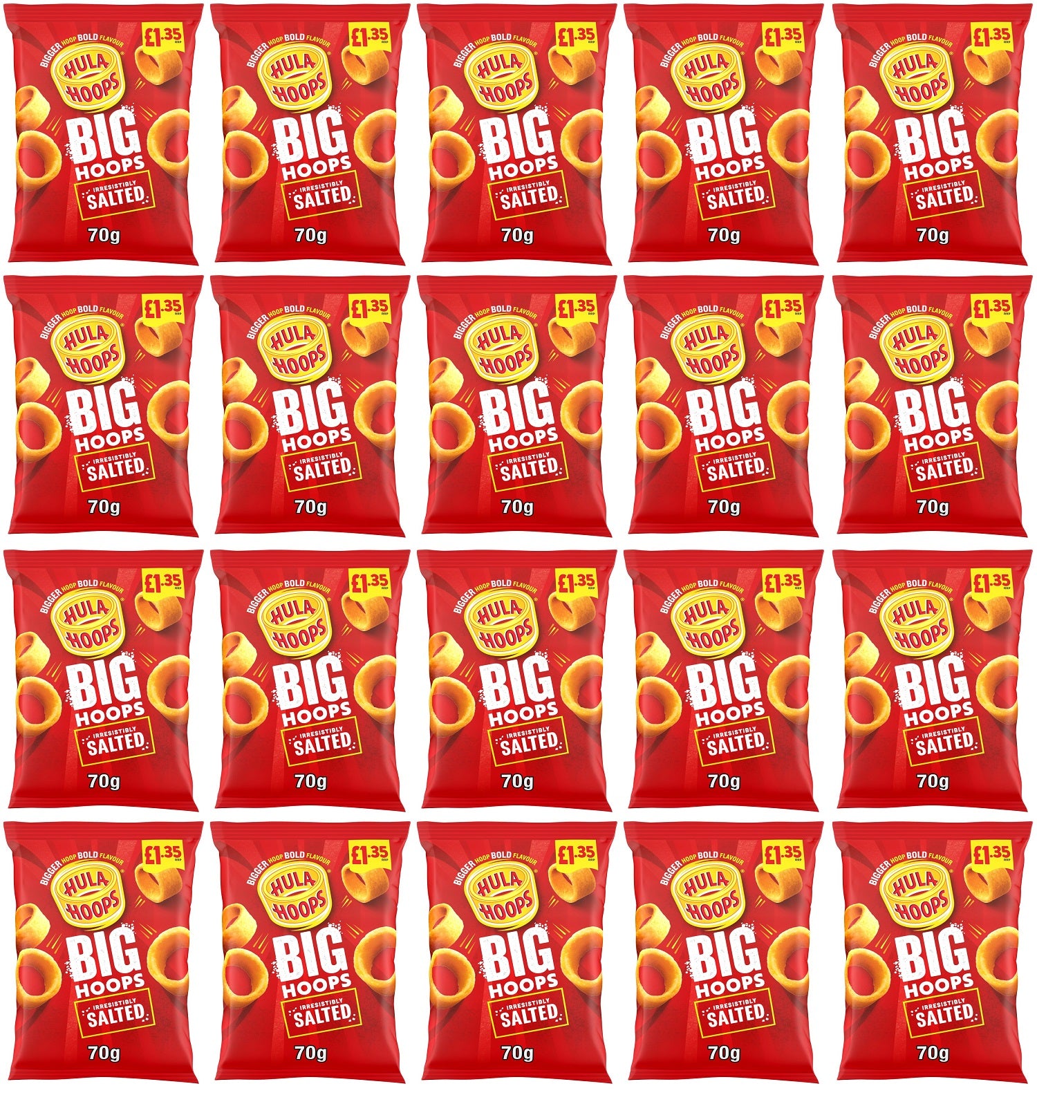 20 x Kp Big Hoops Salted - 70GM