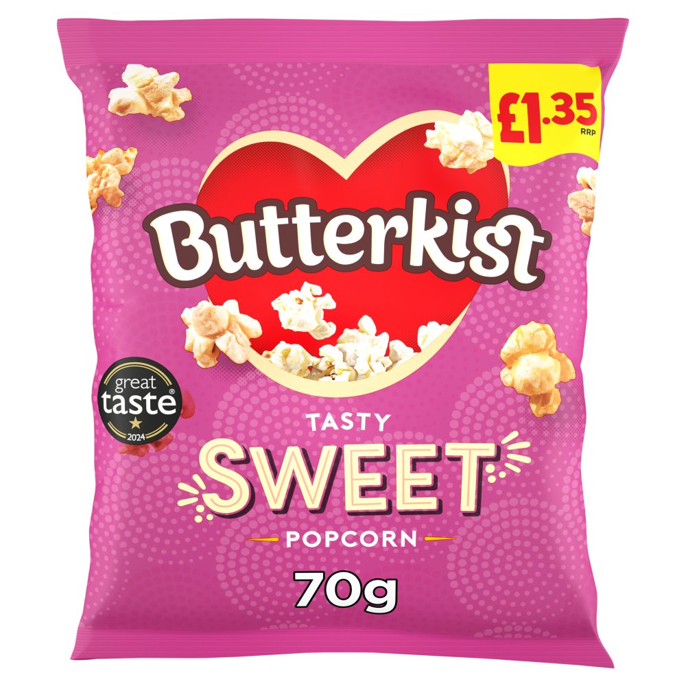16 X Butterkist Sweet Popcorn - 70Gm