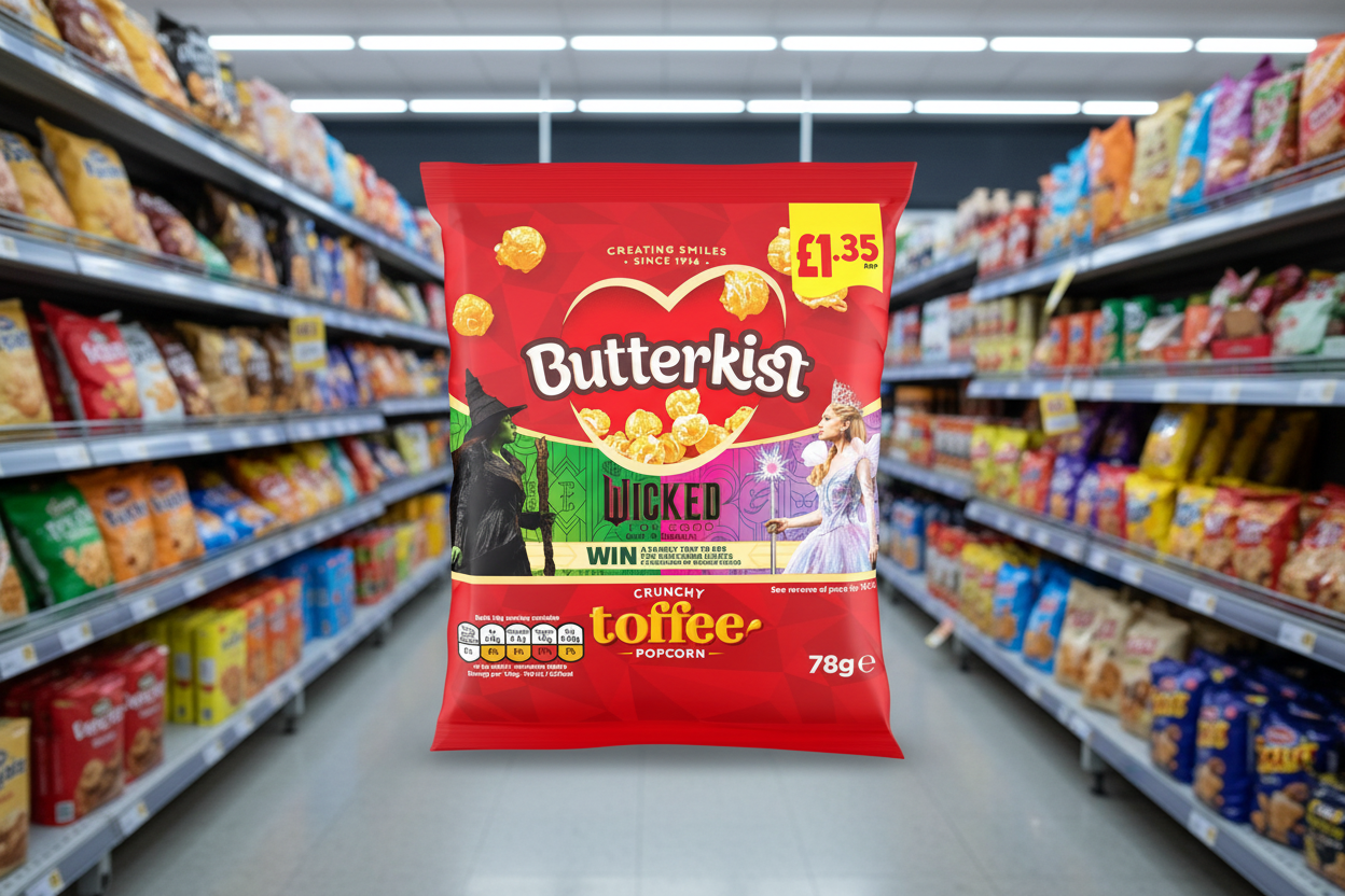 16 x Butterkist Crunchy Toffee Popcorn - 78GM