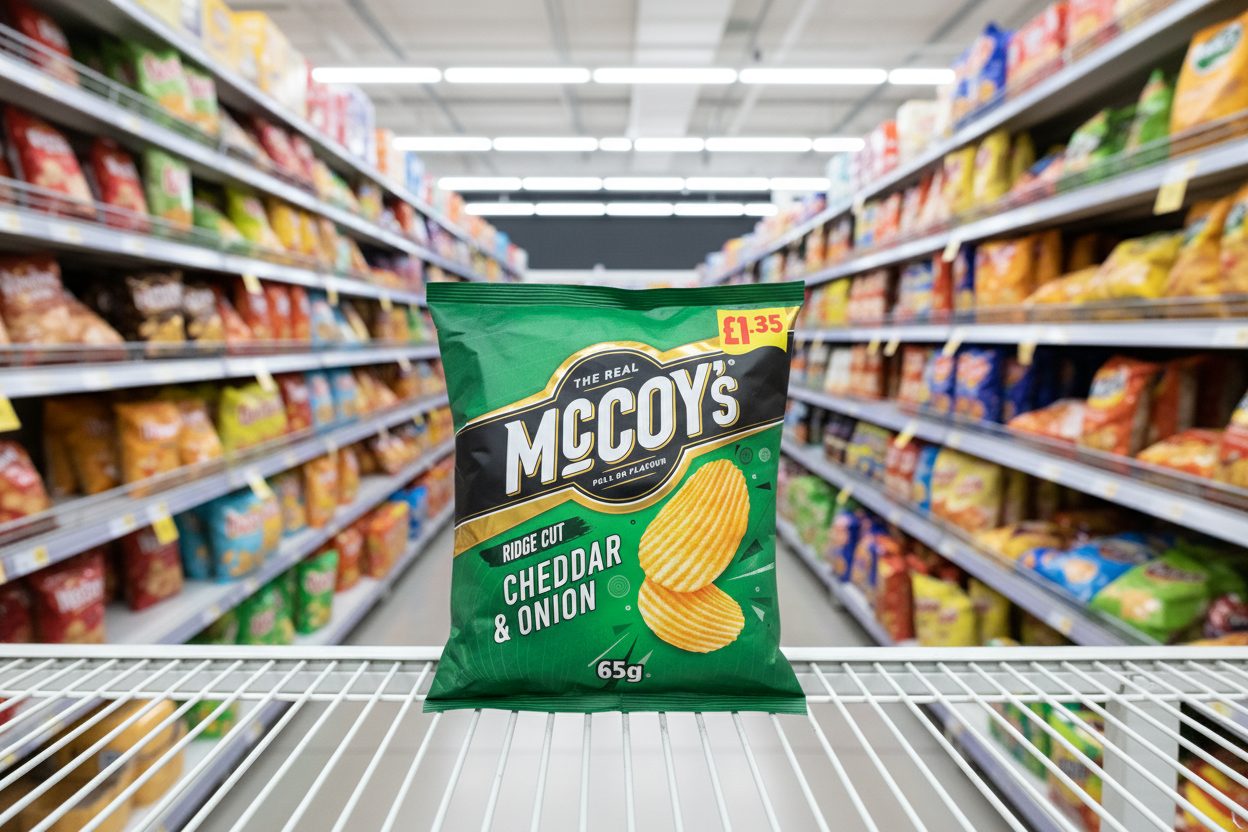 20 x Mccoys Cheddar & Onion - 65GM