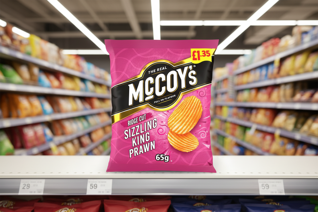 20 x Mccoys Sizzling King Prawn - 65GM