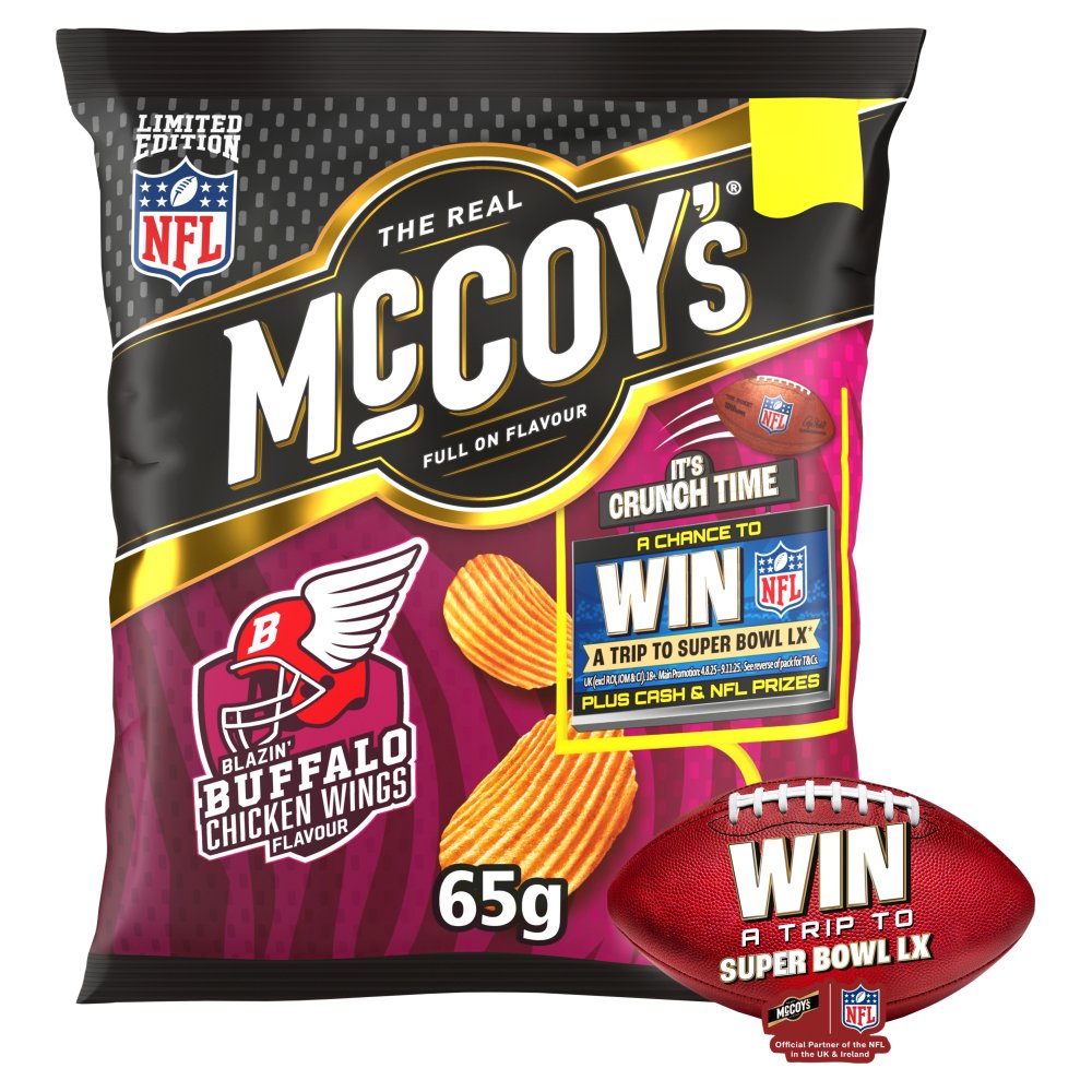 20 x Mccoys Blazin' Buffalo Chicken Wings - 65GM