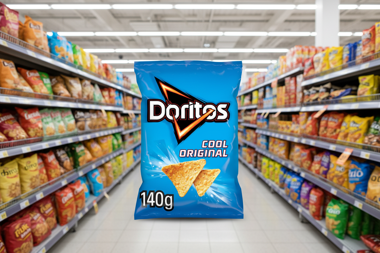 12 x Doritos Cool Original Tortilla Chips Sharing Bag Crisps 140G