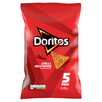 15 X Doritos Chilli Heatwave 5Pk - 5X30Gm