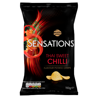 Walkers Sensations Thai Sweet Chilli Crisps 150Gm