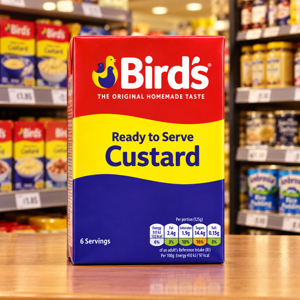 12 X Birds Custard Ready To Eat Tetra 750G