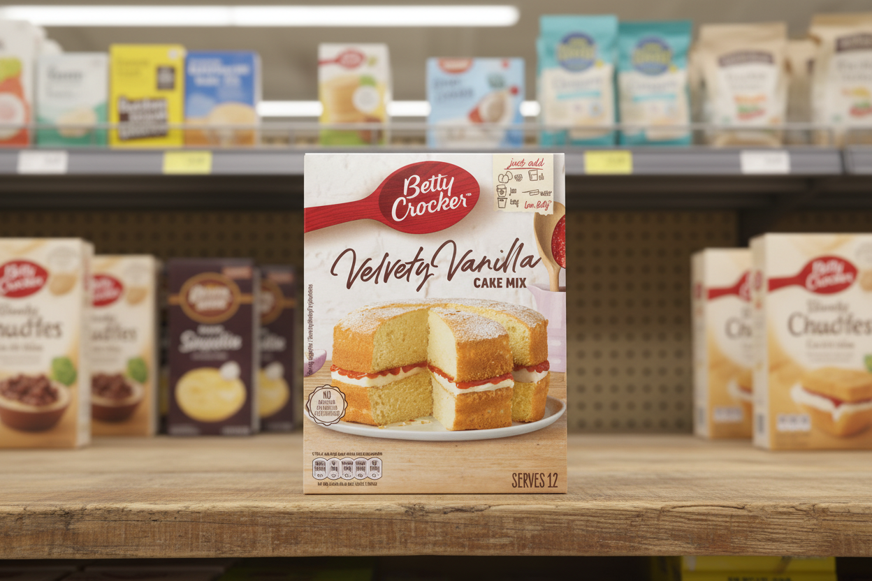 6 x Betty Crocker Velvety Vanilla Cake Mix 425G