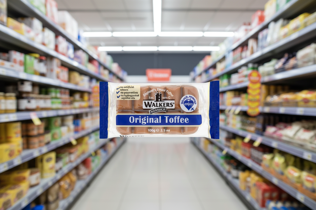 10 x Tray Walkers Plain Toffee 100Gm