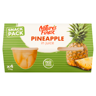 6 X Nature'S Finest Pineapple 4 Pack - 4X113G