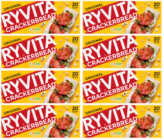 8 x Ryvita Crackerbread Original 200Gm
