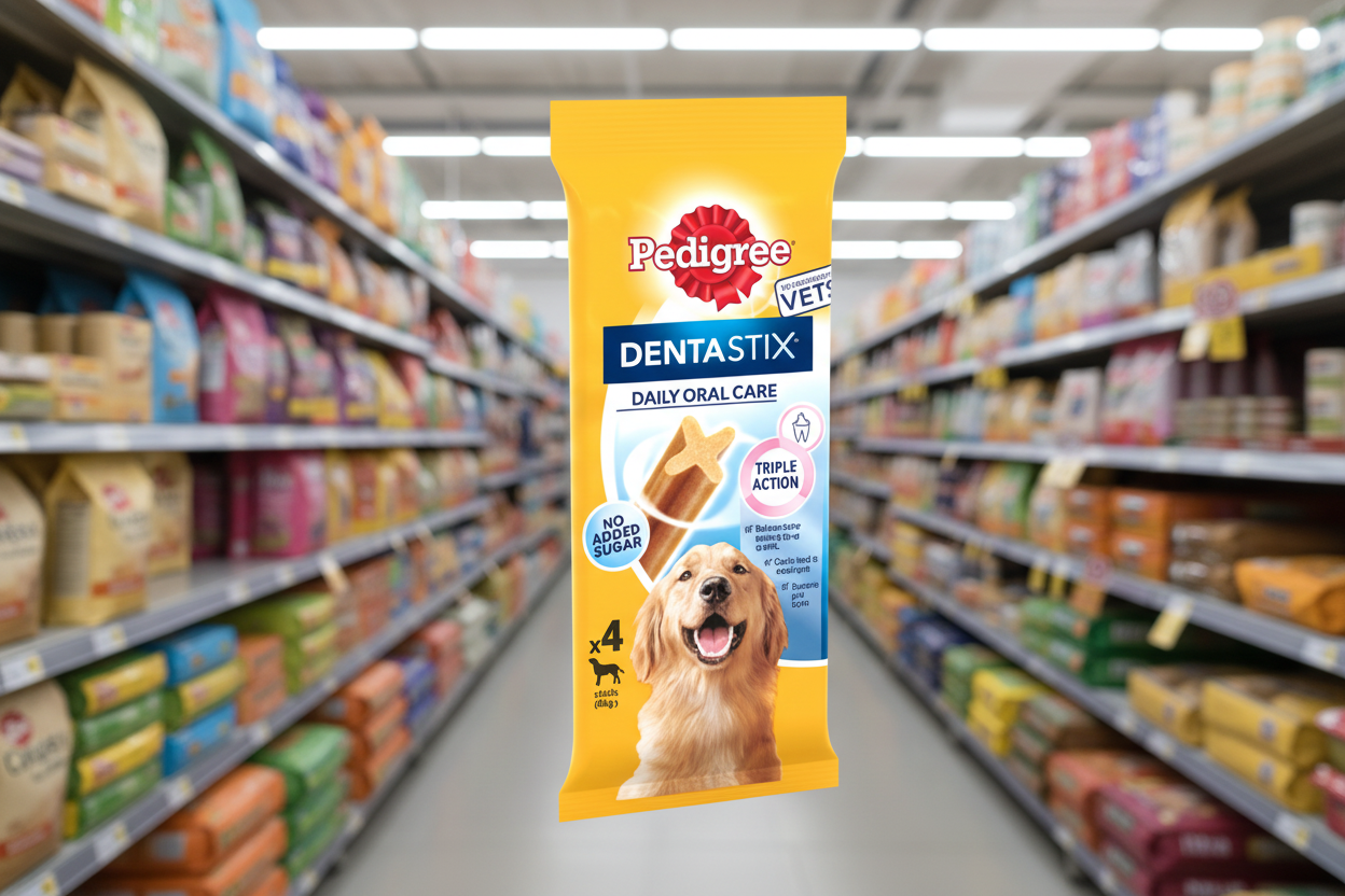 14 x Pedigree Dentastix Dental Chews Dog 4 Large Sticks 154G