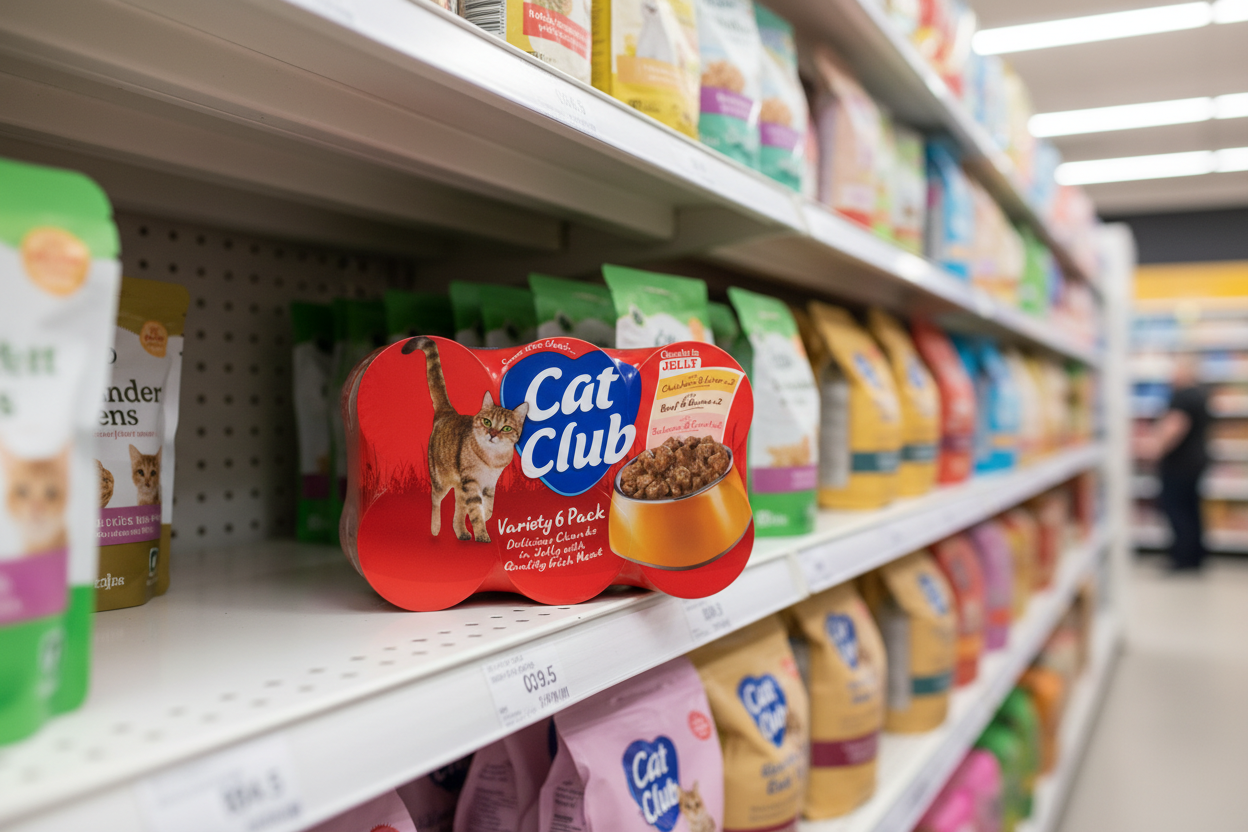 4 x Cat Club Chunks In Jelly Variety Pack 6 X 400G