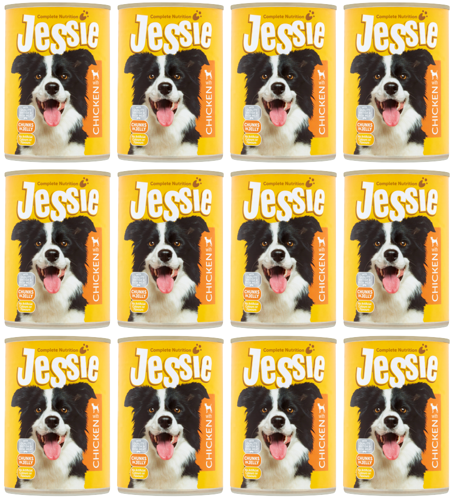 12 X Jessie Dog Chicken 400G