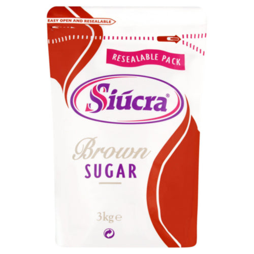 Siúcra Brown Sugar Sachets 3Kg 1000 Sachets