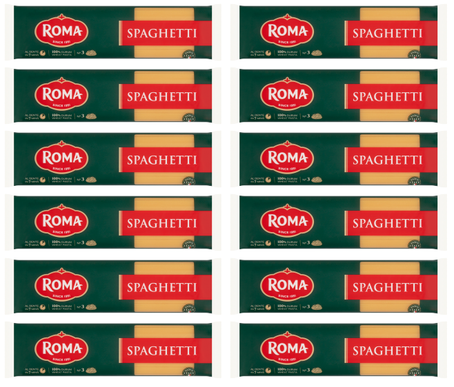 12 x Roma Spaghetti Pasta 500Gm