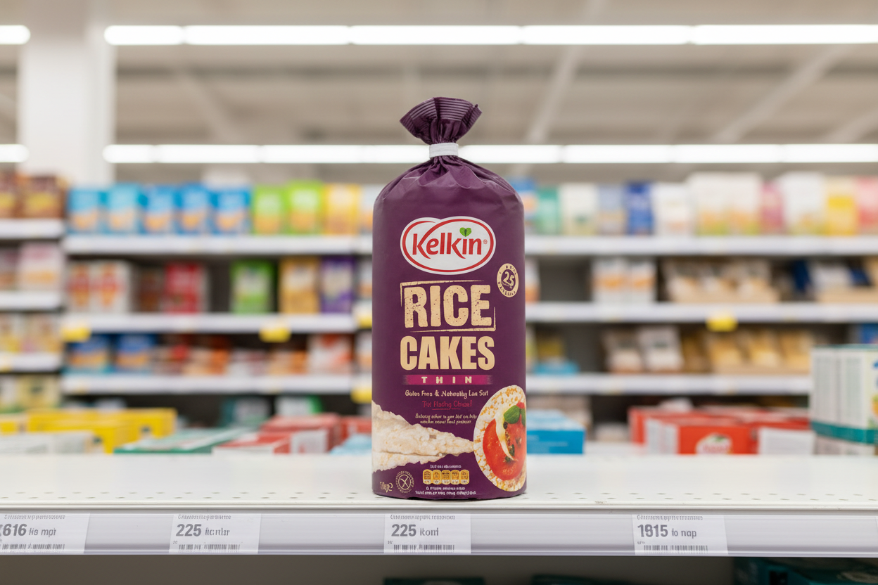 12 x Kelkin Unsalted Rice Cakes 2 X 100G (200G)