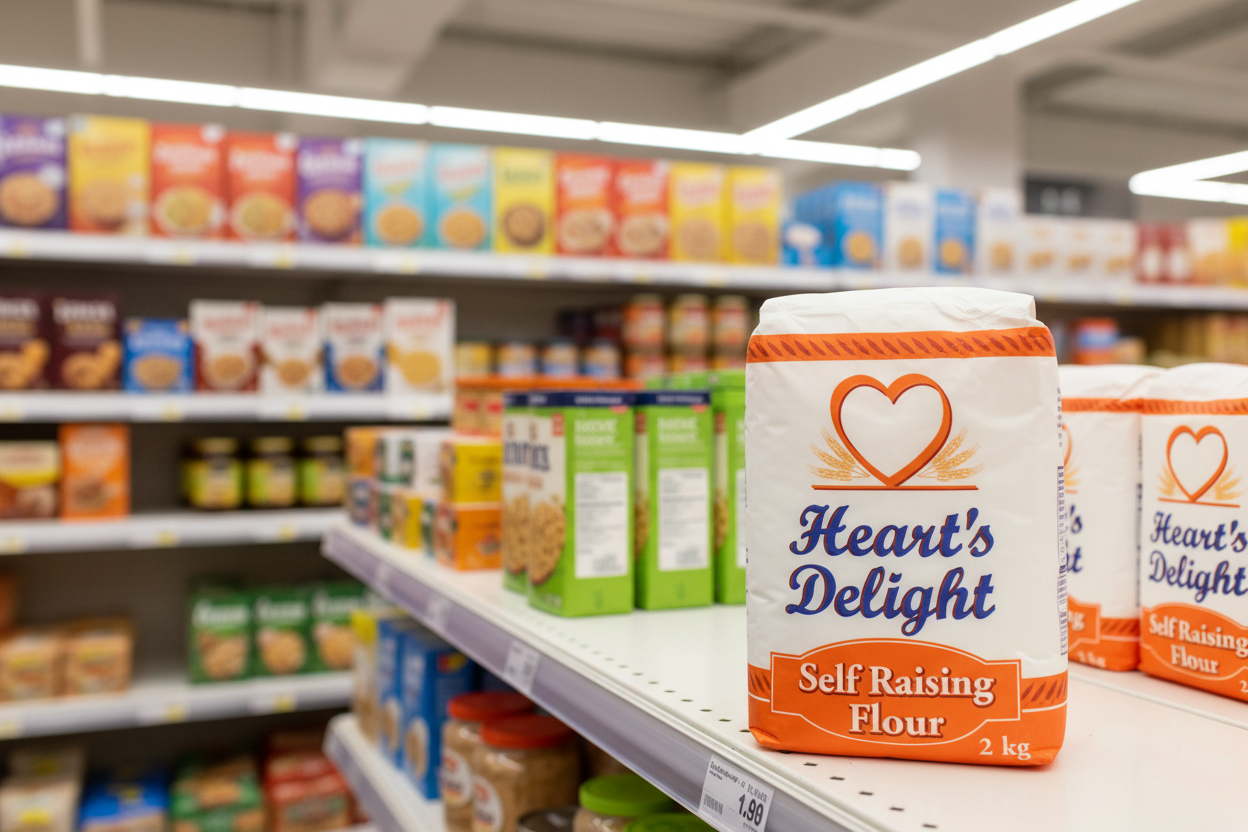 8 x Heart's Delight Self Raising Flour 2Kg