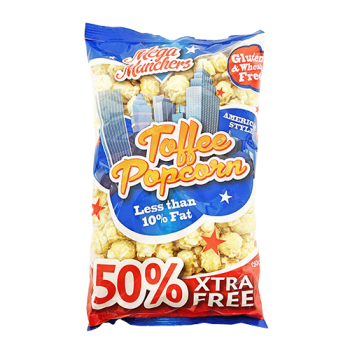 Mega Munchers Toffee Popcorn +50% 150Gm