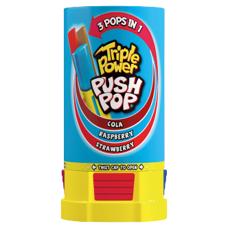 12 X Bazooka Triple Power Push Pops - 69Gm