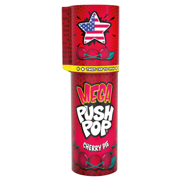 18 X Bazooka Mega Push Pop - 30Gm