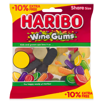 Haribo Wine Gums (10% Extra Free) - 154GM