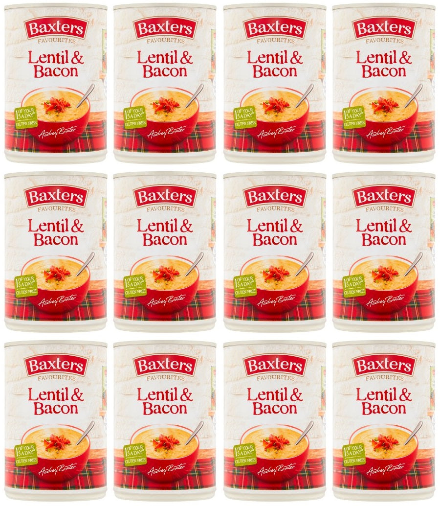 12 x Baxters Soup Lentil & Bacon - 400G