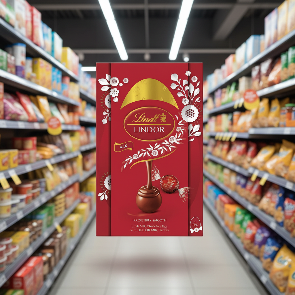 4 x Lindt Milk Choc Egg With Lindor Milk Truffles - 260GM