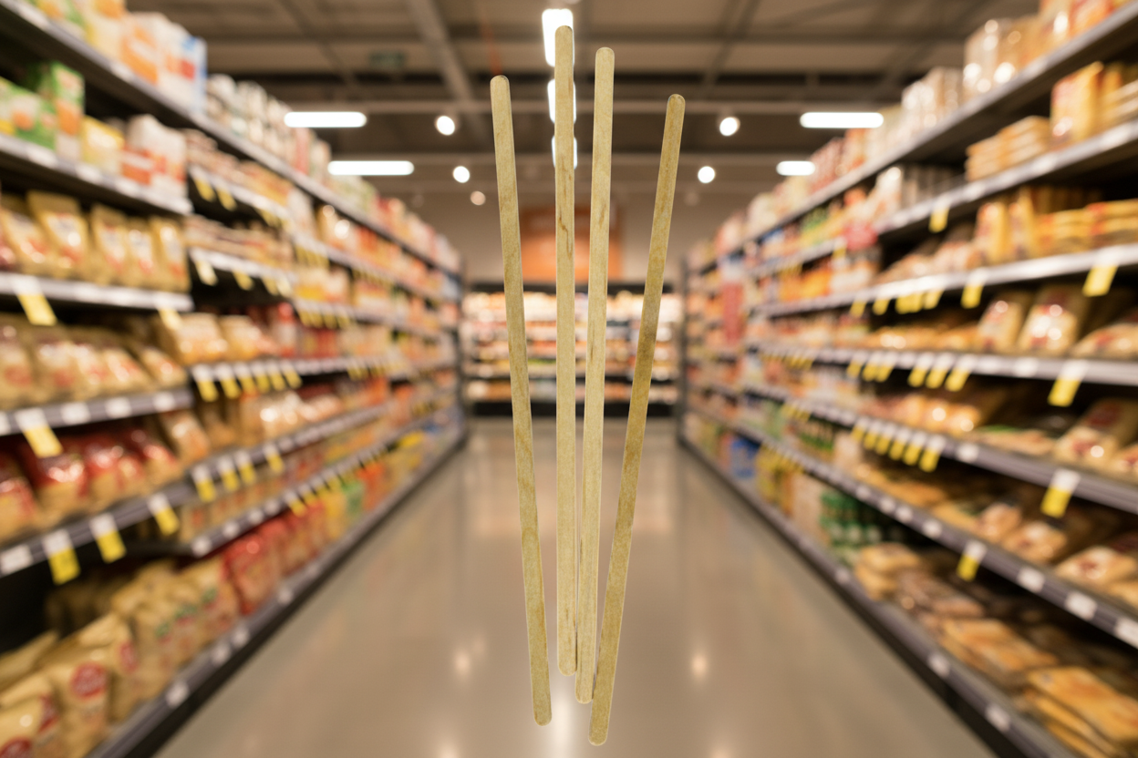 1000 x Wooden Stirrers 7.5 Inch