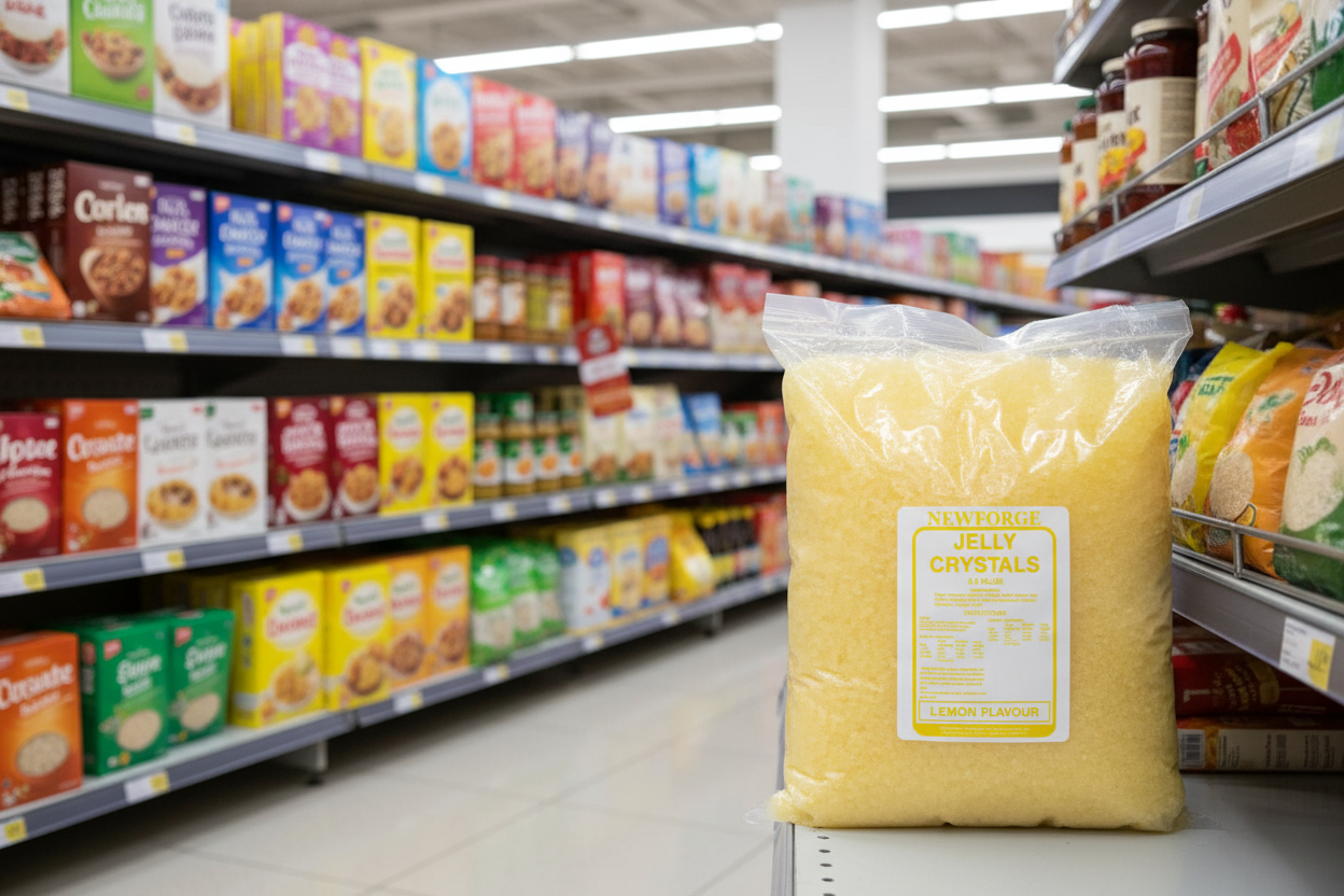 4 x Newforge Jelly Crystals Orange Flavour 3.5Kg