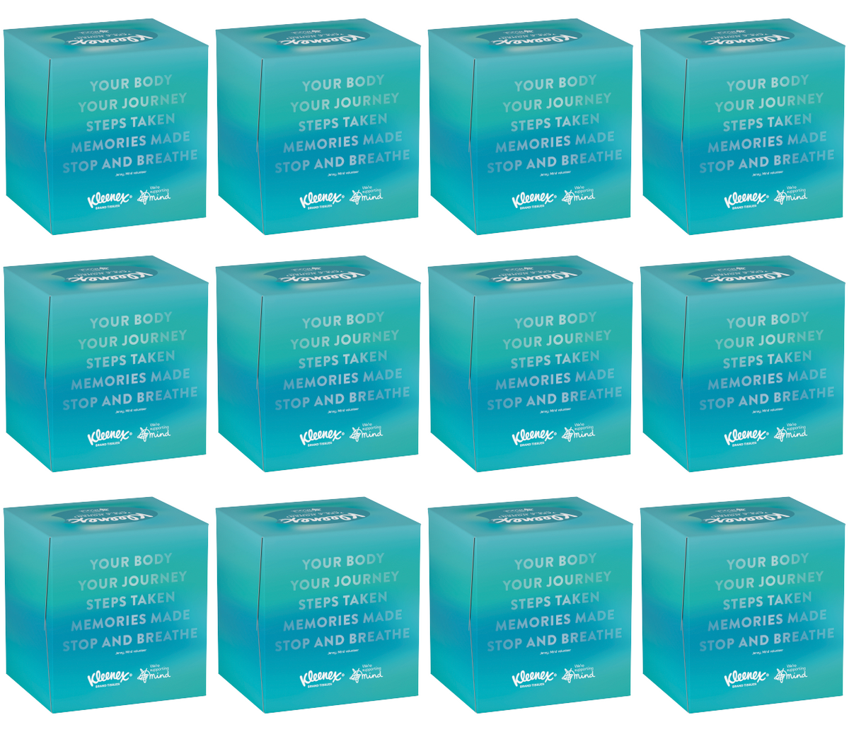 12 x Kleenex Tissue Cube  - 48 PACK