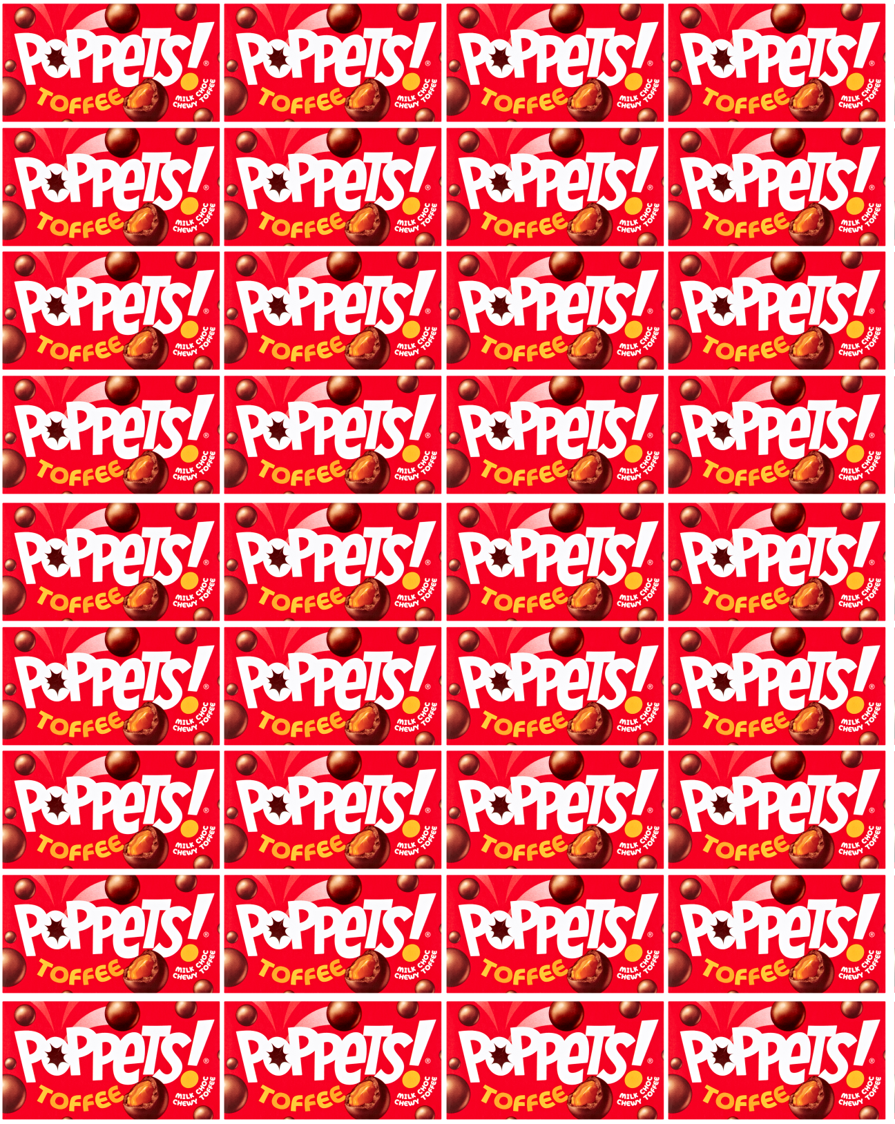 36 x Poppets Toffee Box