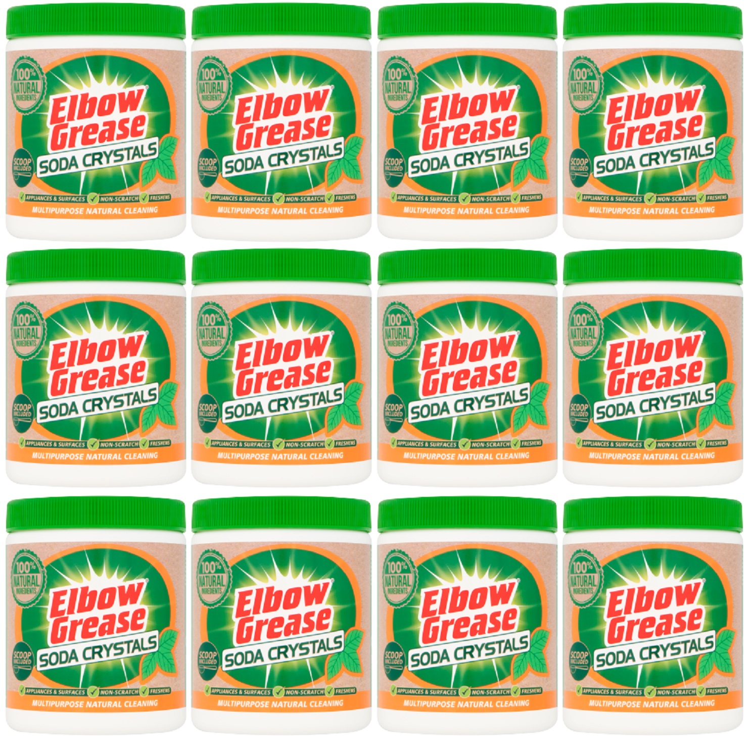 12 x Elbow Grease Soda Crystals  - 500GM