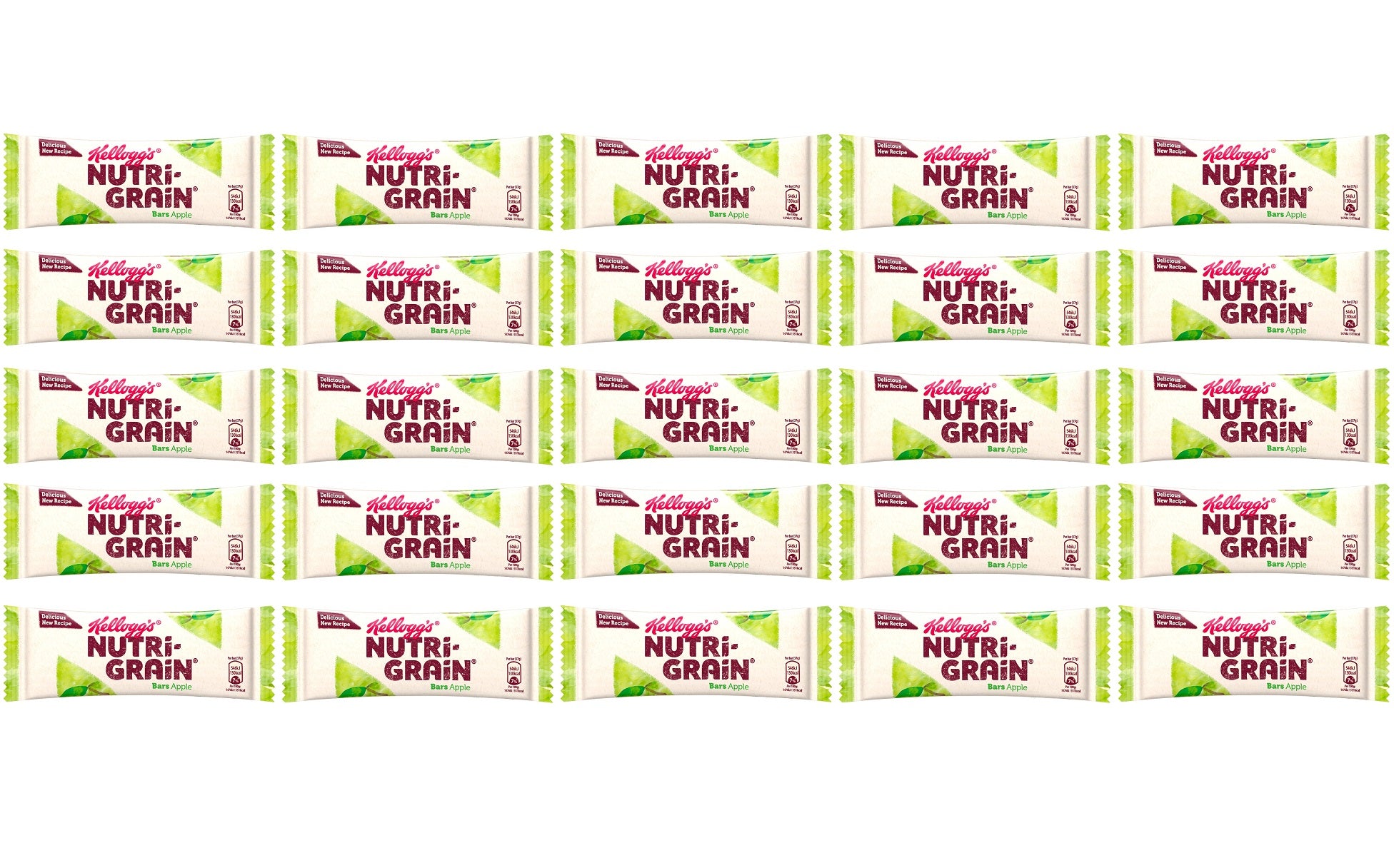 25 x Kellogg's Nutri-Grain Apple 37G