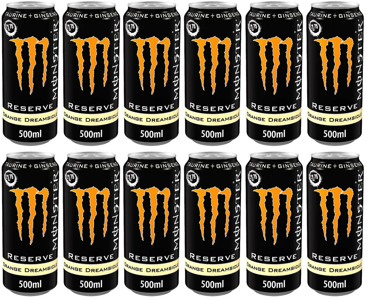 12 x Monster Energy Reserve Orange Dreamsicle - 500ML
