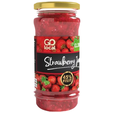 6 X Go Local Strawberry Jam - 500G