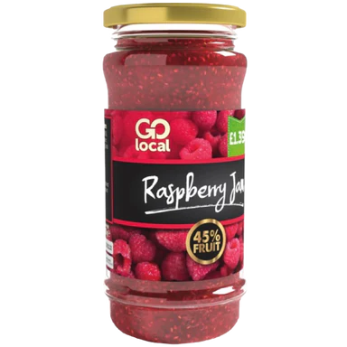 6 X Go Local Raspberry Jam - 500G