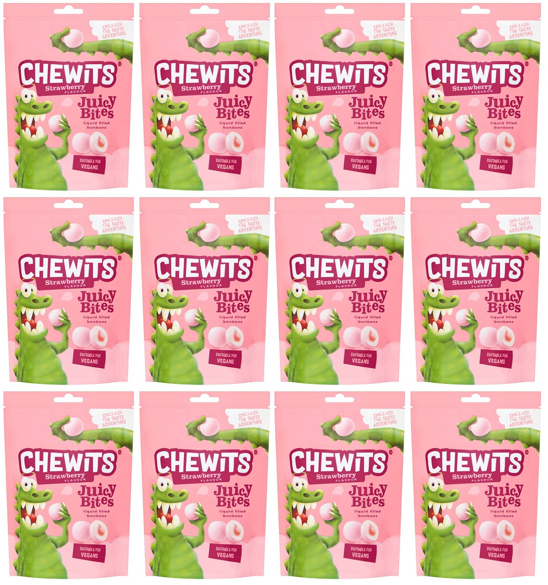 12 x Chewits Strawberry Juicy Bites - 115GM