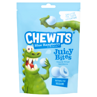 12 x Chewits Blue Raspberry Juicy Bites  - 115GM
