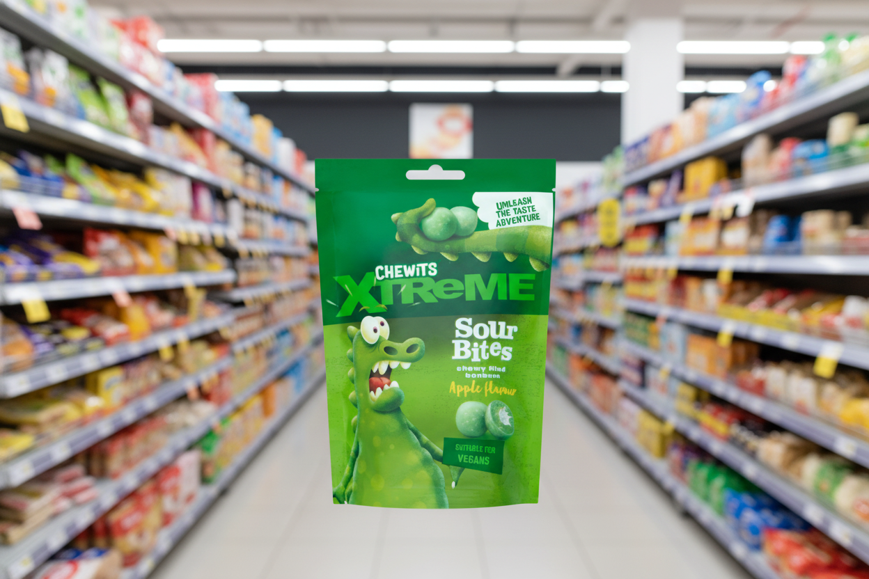 12 x Chewits Xtreme Sour Juicy Bites  - 115GM