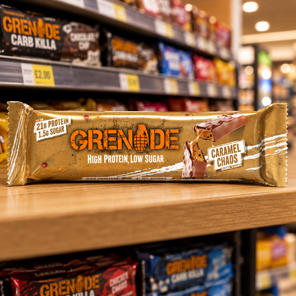 12 x Grenade Carb Killa Caramel Chaos Bar 60Gm