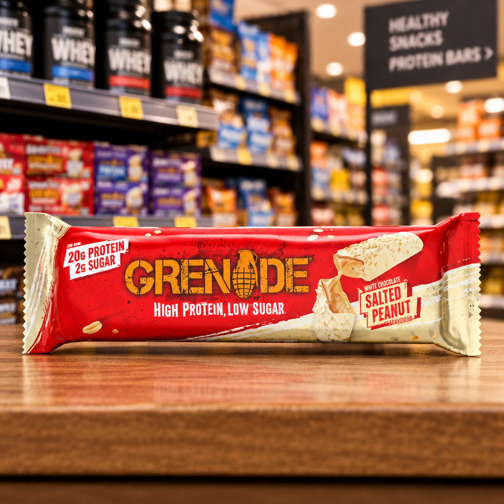 12 X Grenade Carb Killa Bar White Choc Salted Peanut 60G