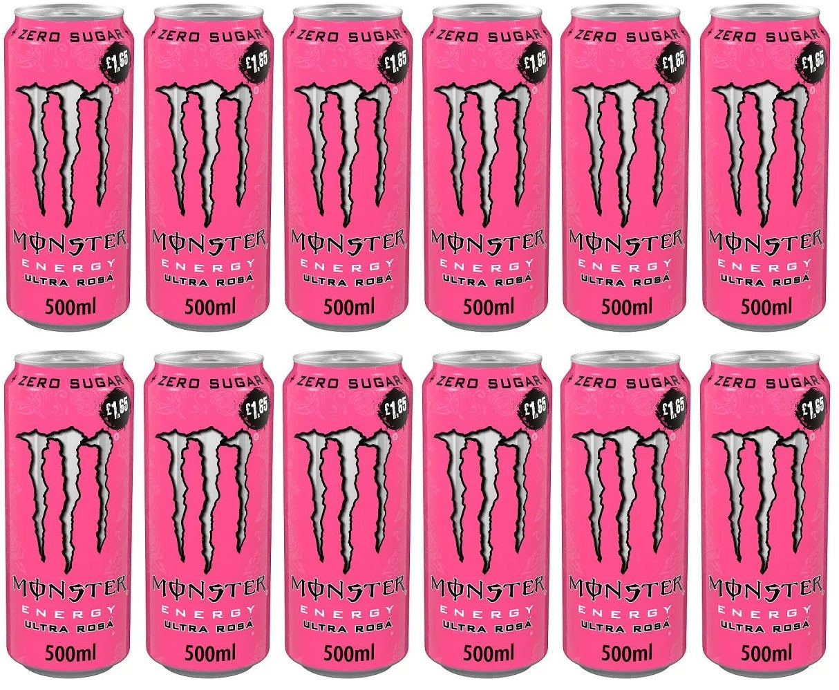12 x Monster Energy Ultra Rosa - 500ML