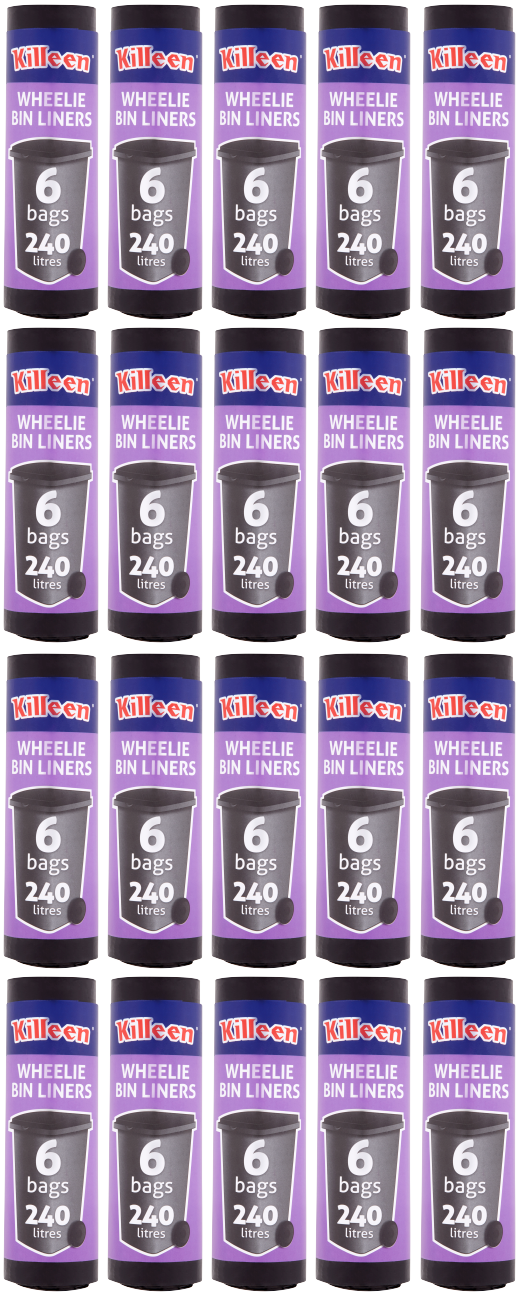20 x Killeen Wheelie Bin Liner 6 Pack