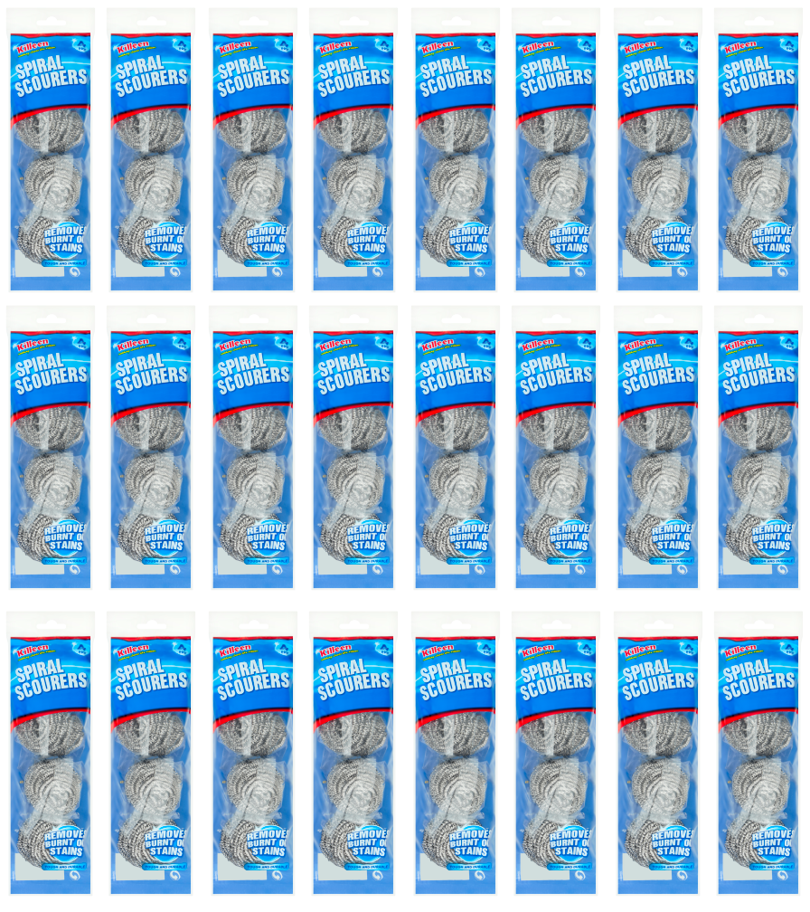 24 x Killeen Spiral Scourers 4 Pack