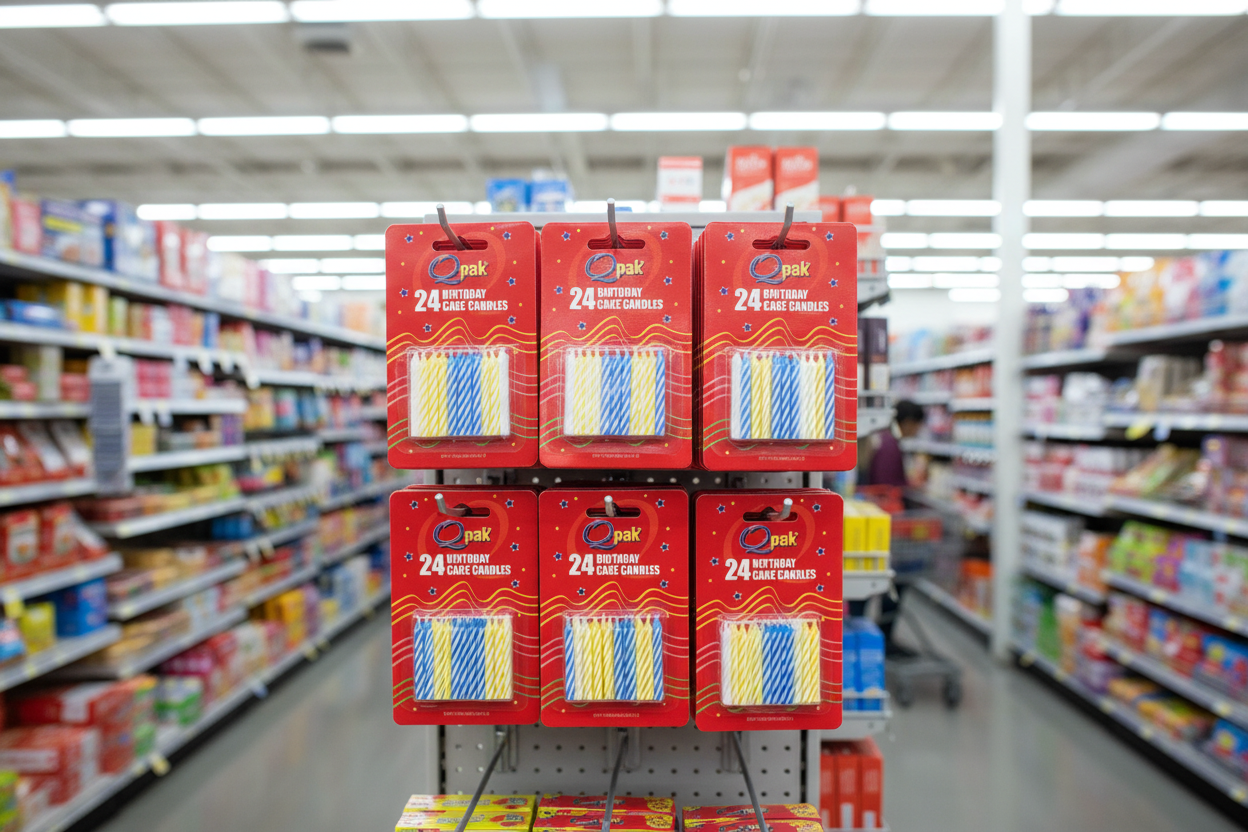 12 x Qpak 24 Birthday Cake Candles