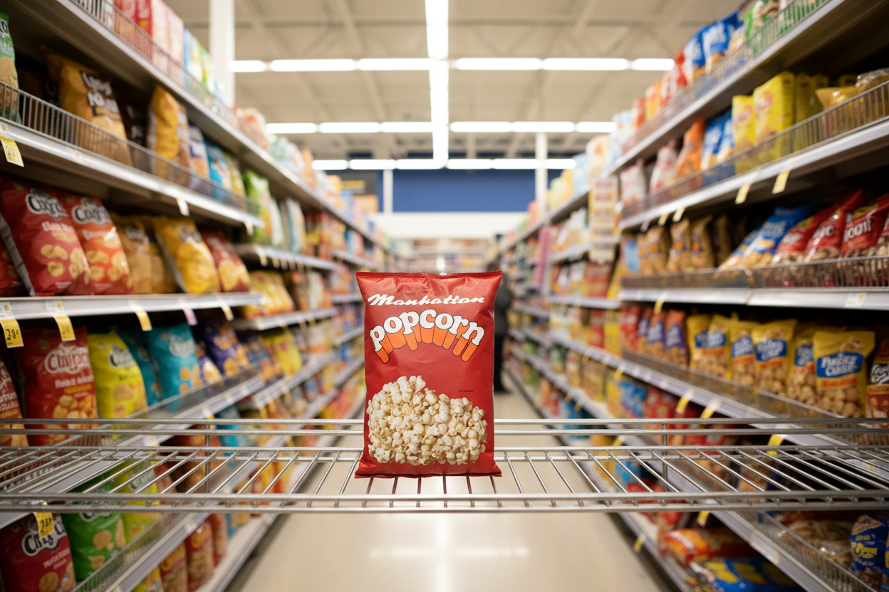 12 x Manhattan Popcorn Salted 100Gm