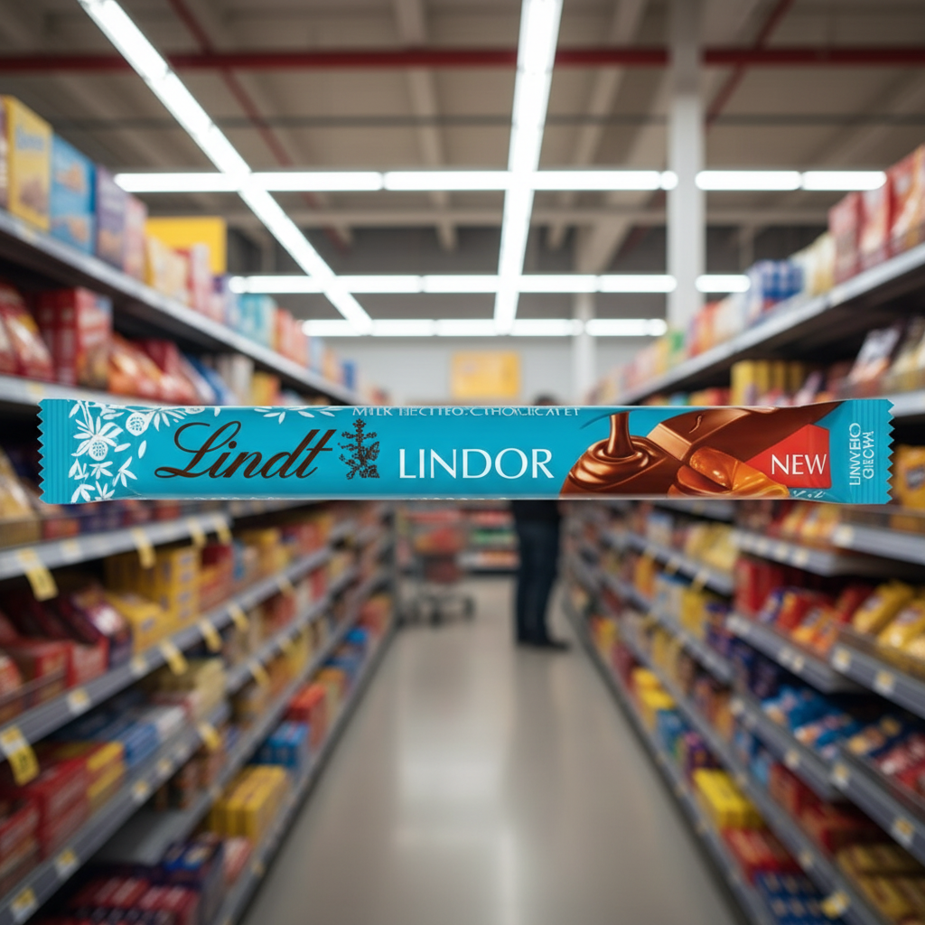 24 x Lindt Lindor Salted Caramel Milk Chocolate Treat Bar 38G