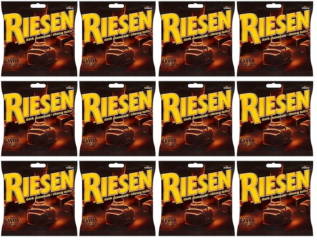 12 X Riesen Chewy Toffee Bag - 135Gm