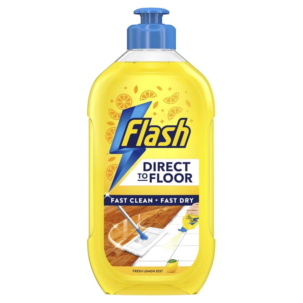10 X Flash Direct To Floor Lemon - 800Ml